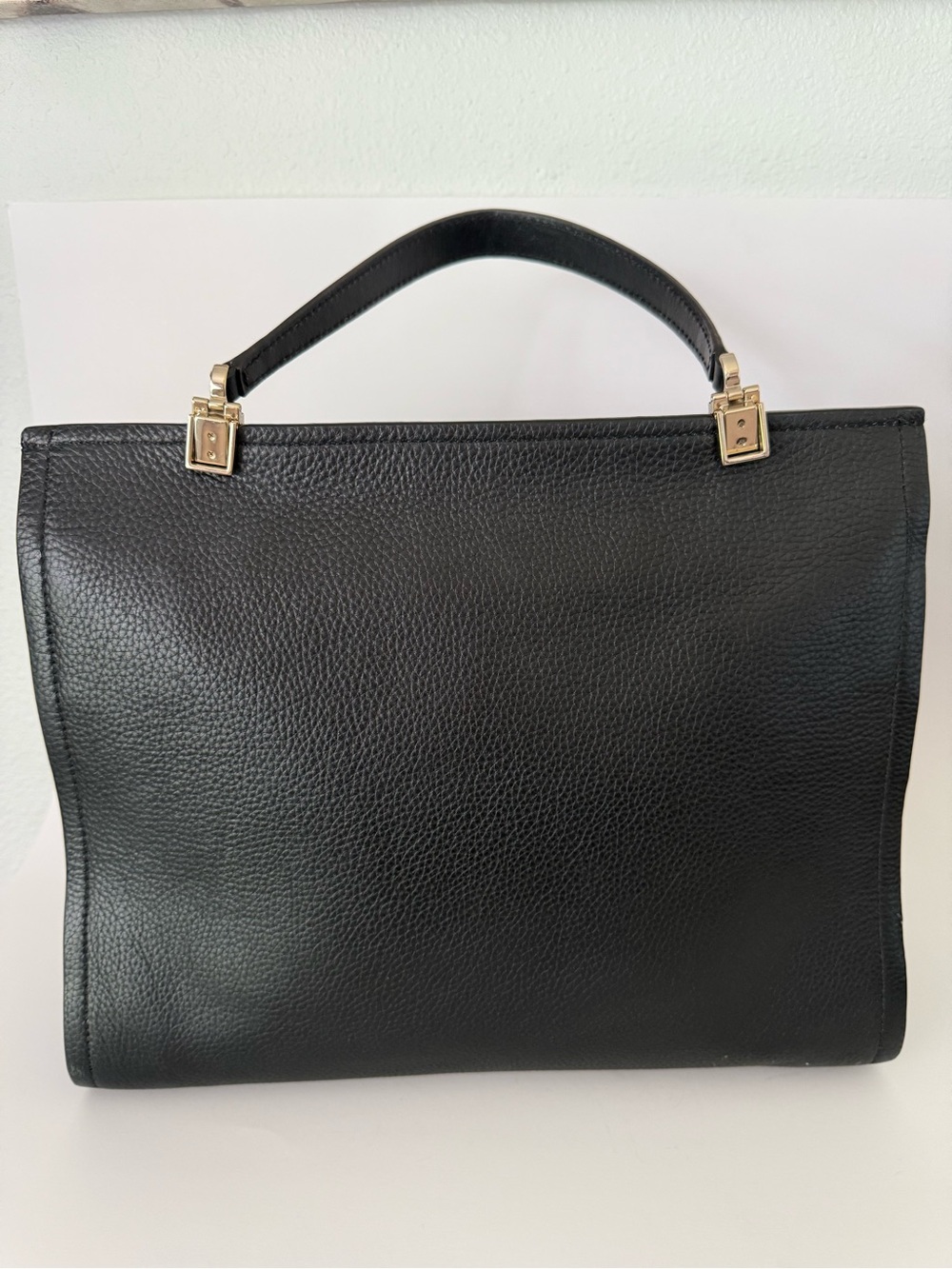 Kate Spade Black Leather Top-Handle Satchel - Picture 5 of 16